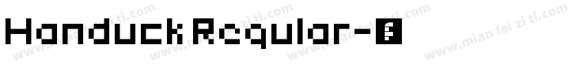 Handuck Regular字体转换